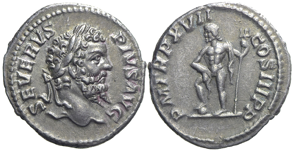 Ancient Rome Septimius Severus Denarius 