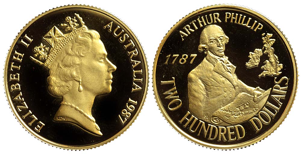 Australia Elizabeth Dollars 1987 Gold 