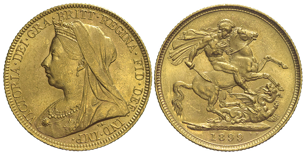 Australia Victoria Sovereign 1899 Gold 