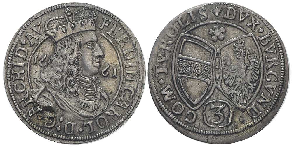 Austria Ferdinand Karl Kreuzer 1661 