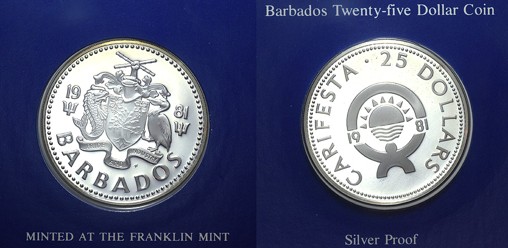 Barbados Indipendent State Dollars 1981 