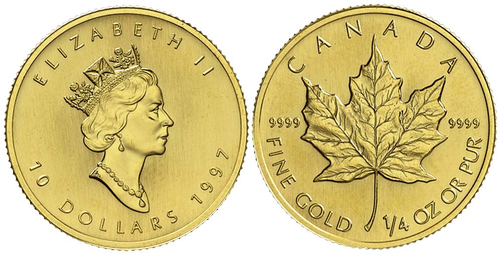 Canada Elizabeth Dollars 1997 Gold 