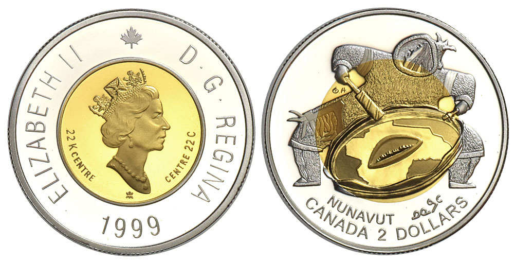 Canada Elizabeth Dollars 1999 Gold 