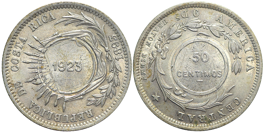 Costa Rica Republic Cent 1923 