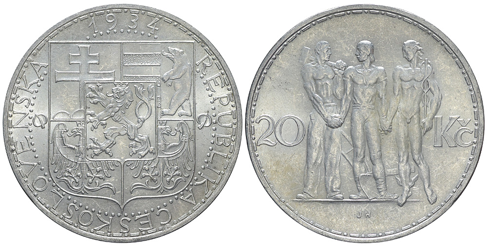 Czechoslovakia Republic Korun 1934 