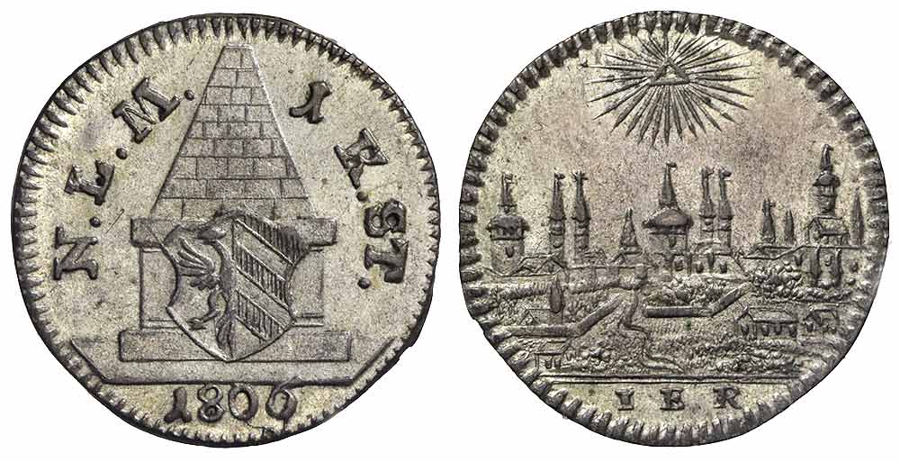 Germany Nurnberg Free City Kreuzer 1806 