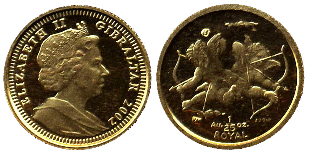 Gibraltar Elizabeth Royal 2002 Gold 