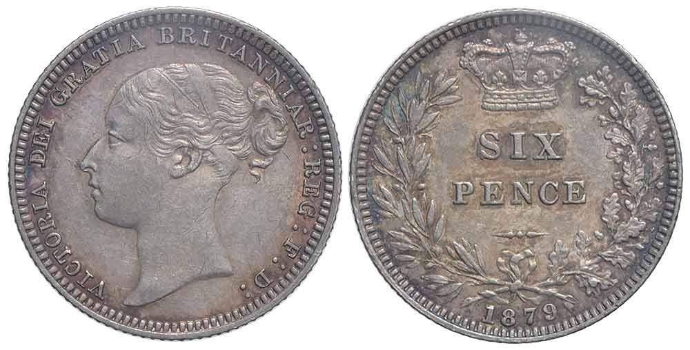 Great Britain Victoria Pence 1879 