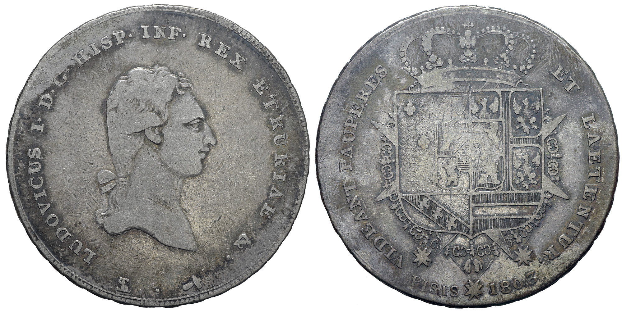 Italy Regional Mints Firenze Ludovico Francescone 1803 