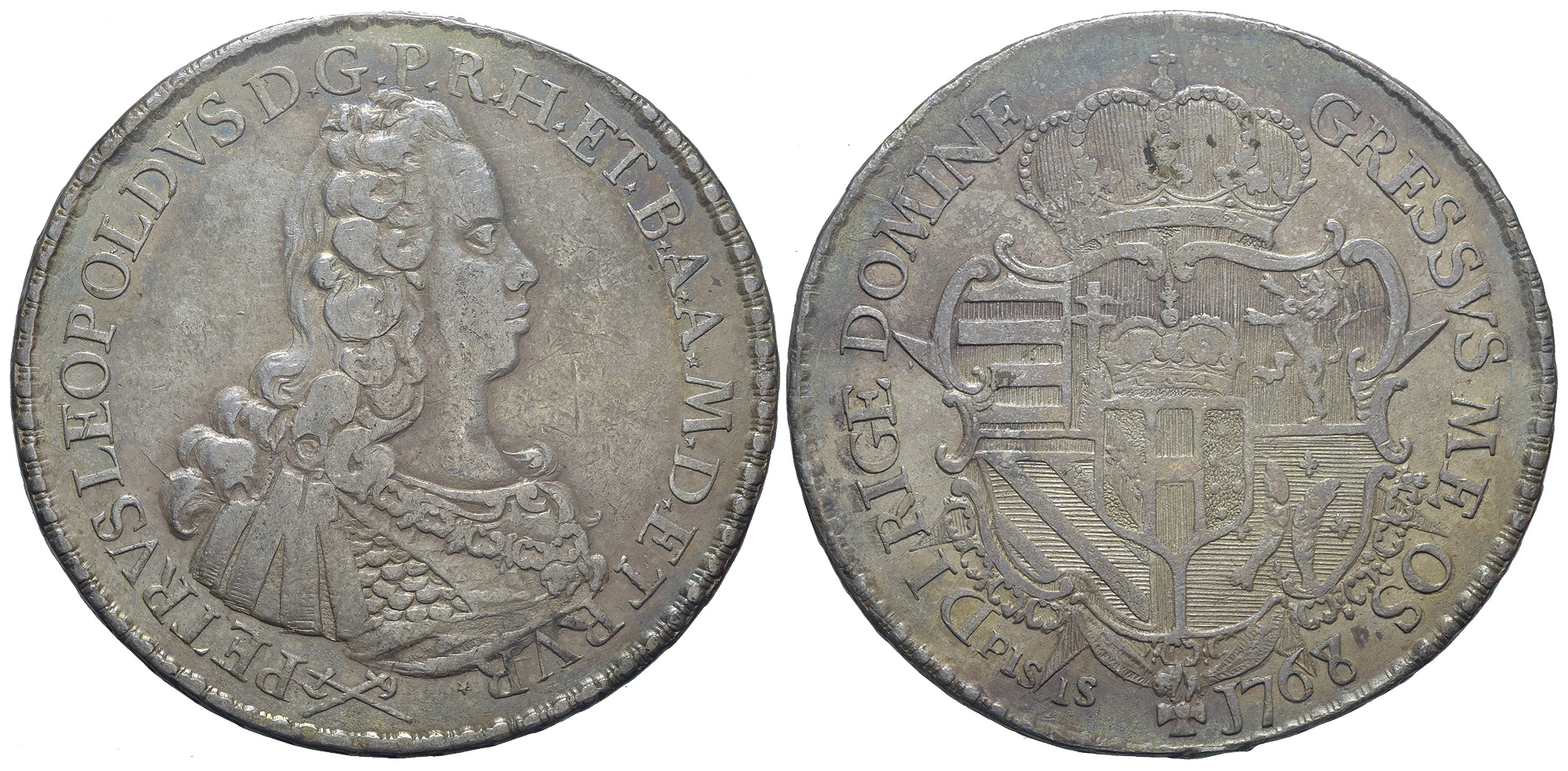 Italy Regional Mints Firenze Pietro Leopoldo Francescone 1768 