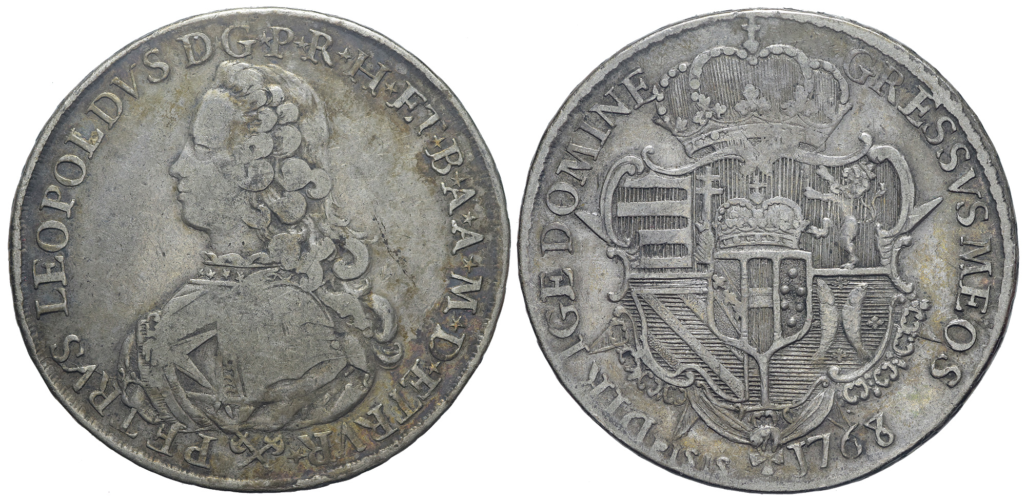 Italy Regional Mints Firenze Pietro Leopoldo Francescone 1768 