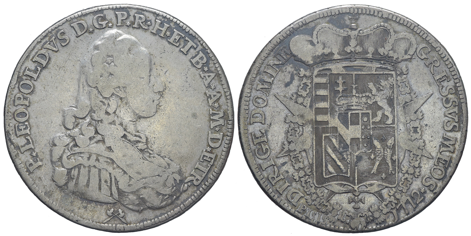 Italy Regional Mints Firenze Pietro Leopoldo Francescone 1772 
