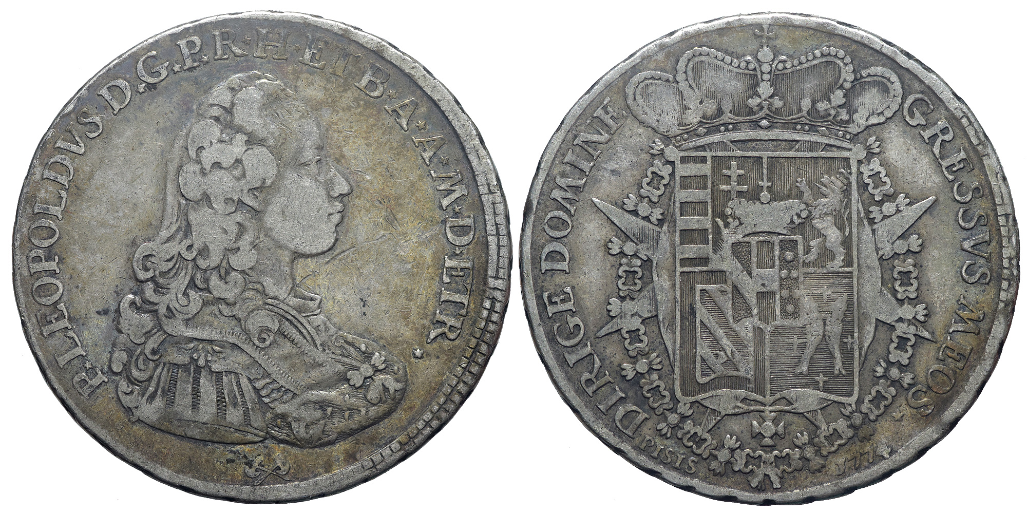 Italy Regional Mints Firenze Pietro Leopoldo Francescone 1774 