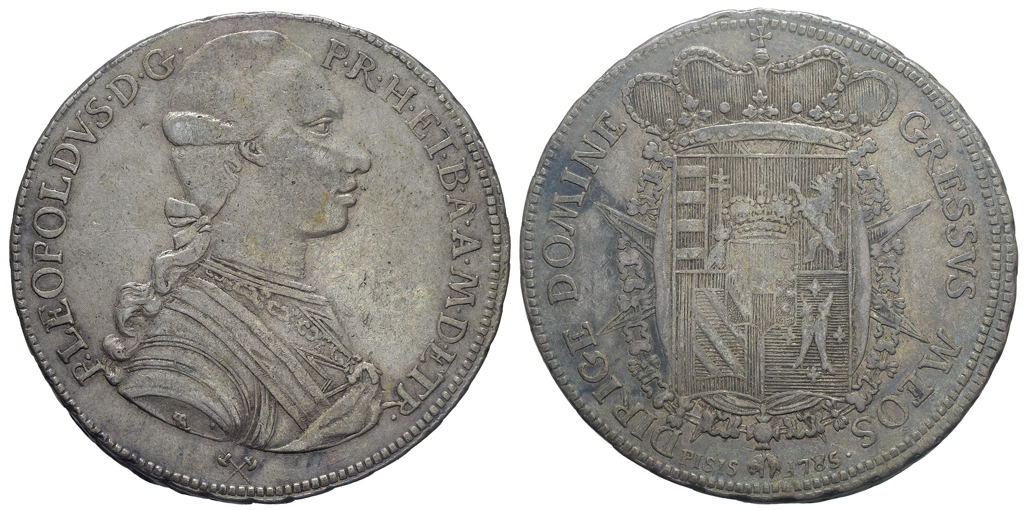 Italy Regional Mints Firenze Pietro Leopoldo Francescone 1785 