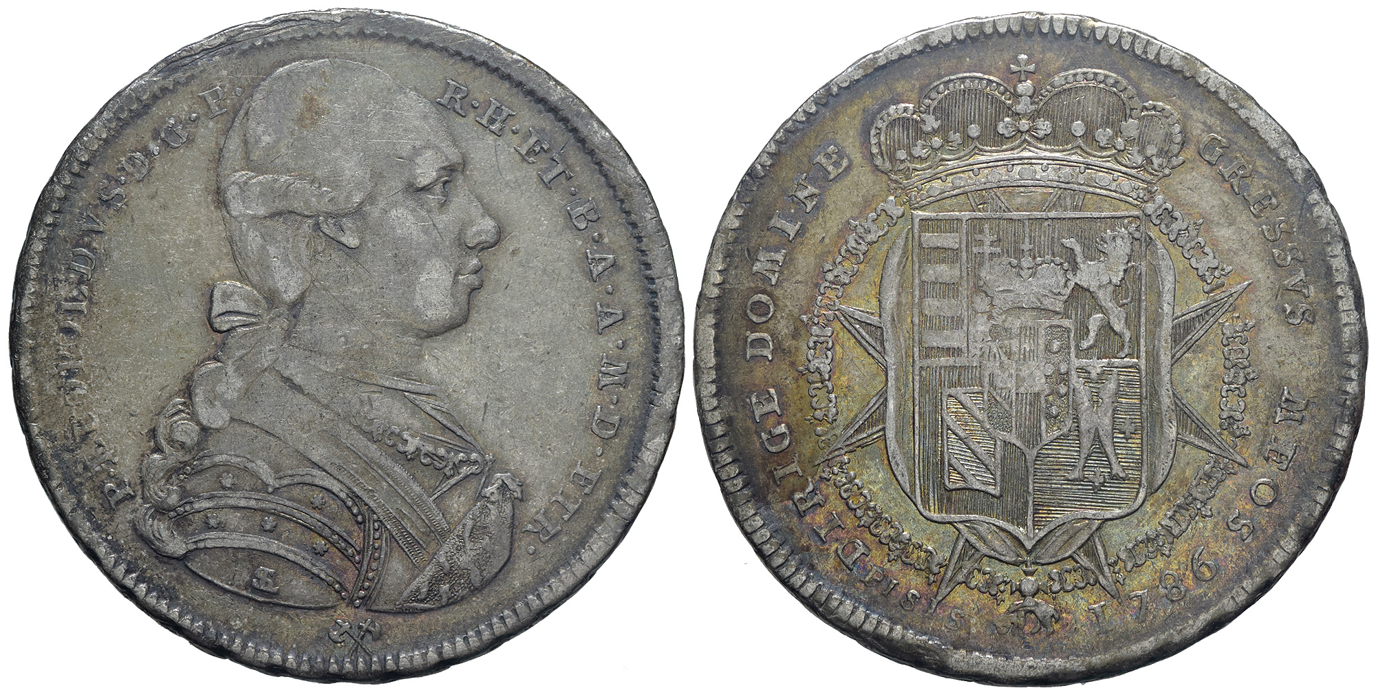 Italy Regional Mints Firenze Pietro Leopoldo Francescone 1786 