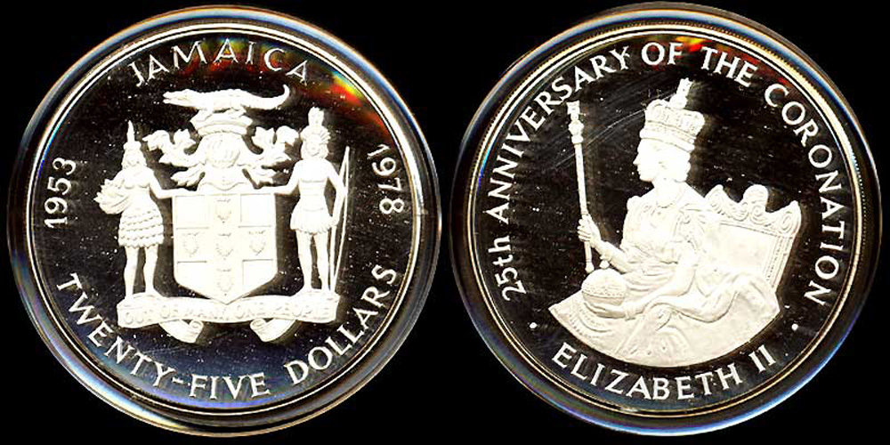 Jamaica Elizabeth Dollars 1978 