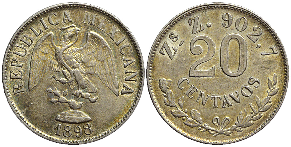 Mexico Republic Cent 1898 