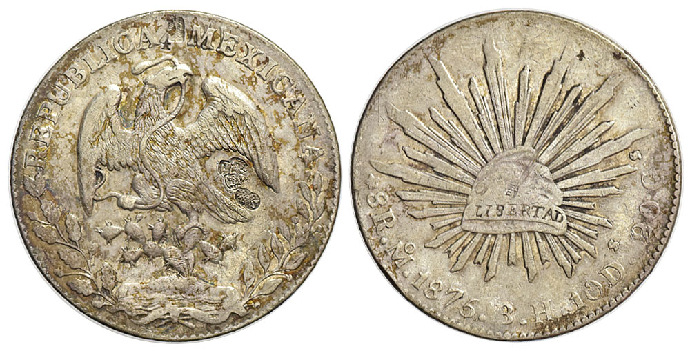 Mexico Republic Reales 1875 