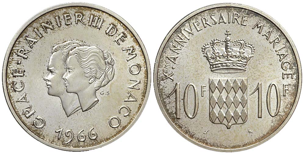 Monaco Monetary Reform Francs 1966 