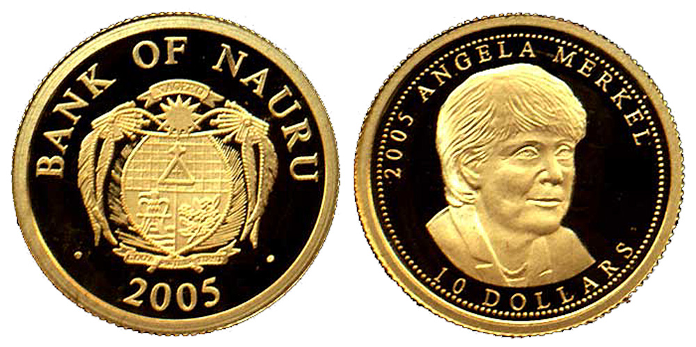 Nauru Island Republic Dollars 2005 Gold 