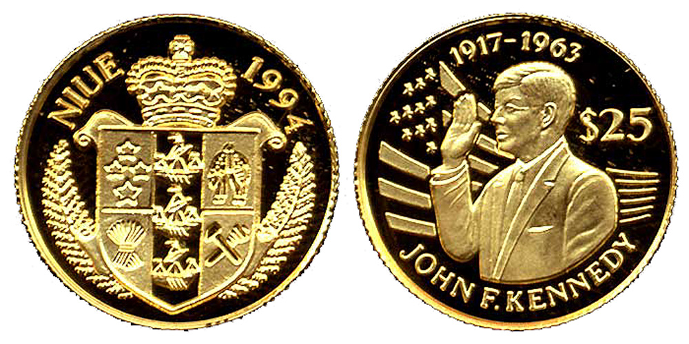 Niue Elizabeth Dollars 1994 Gold 