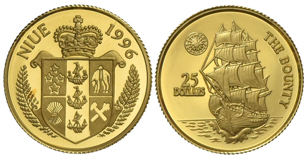 Niue Elizabeth Dollars 1996 Gold 