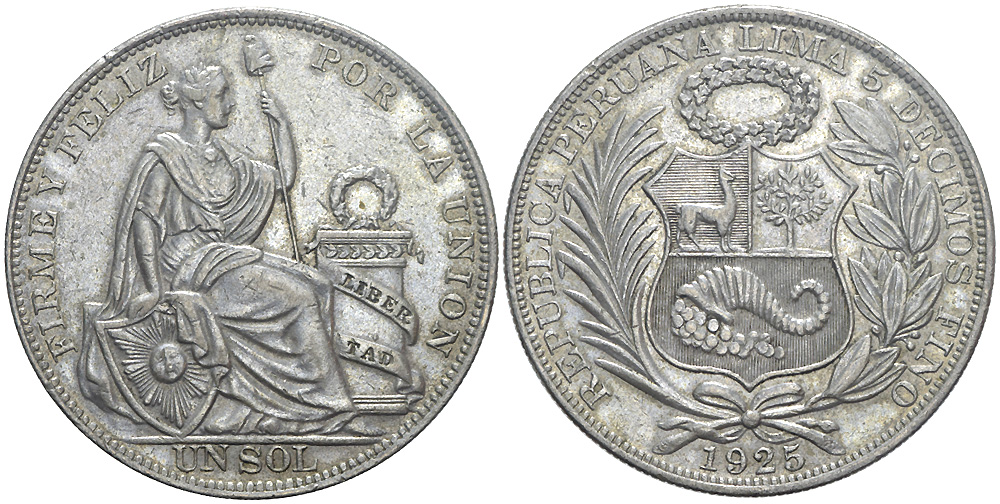 Peru Decimal Coinage 1925 