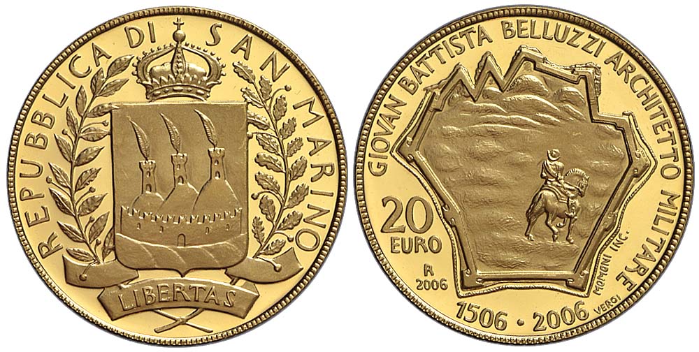 Marino Euro Coinage Euro 2006 Gold 