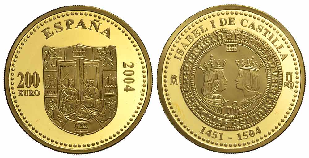 Spain Juan Carlos Euro 2004 Gold 