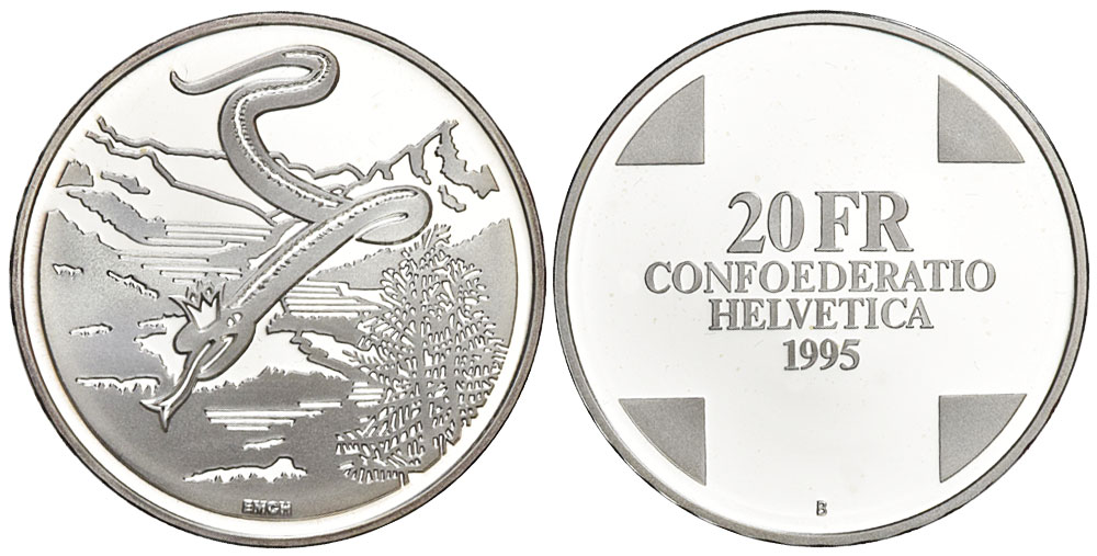 Switzerland Commemorative Coinage Francs 1995 