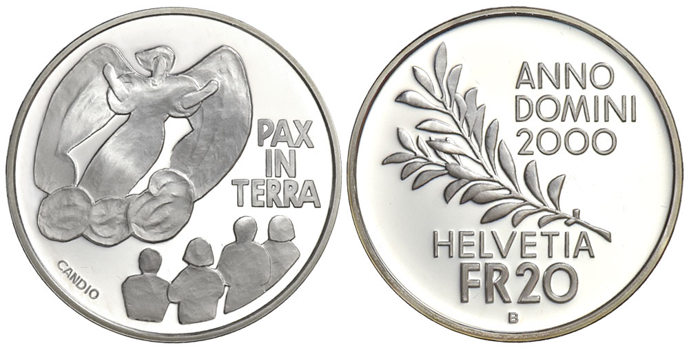 Switzerland Commemorative Coinage Francs 2000 