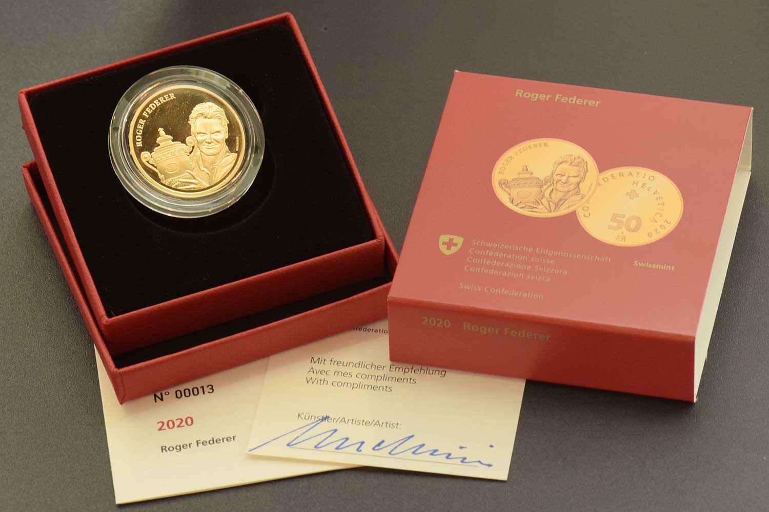 Switzerland Commemorative Coinage Francs 2020 Gold 