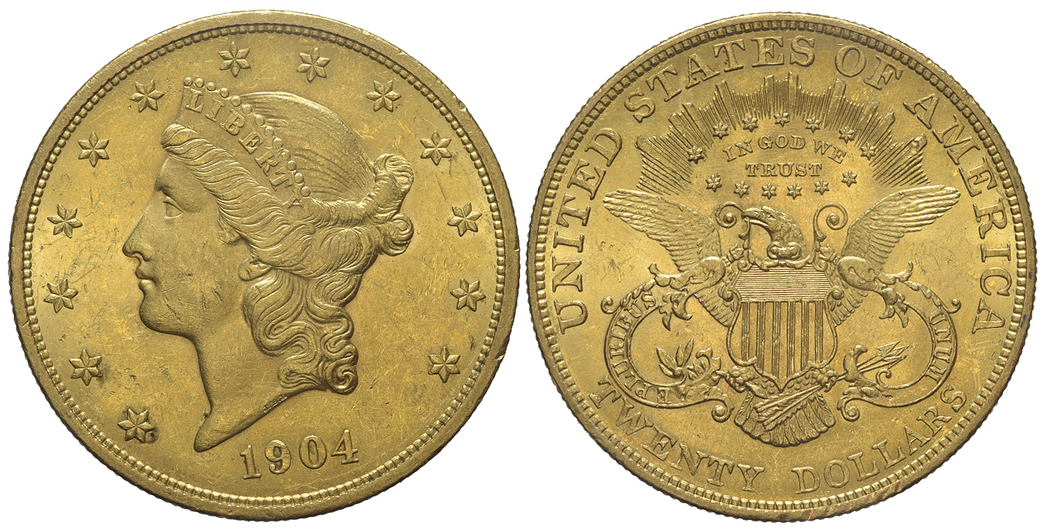 United States Dollars 1904 Gold 