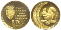 Andorra-Joan-DM-Bisbe-dUrgell-I-Diners-1994-Gold