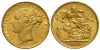 Australia-Victoria-Sovereign-1874-Gold