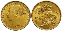 Australia-Victoria-Sovereign-1876-Gold