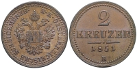 Austria-Franz-Joseph-I-Kreuzer-1851-AE
