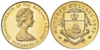 Bahamas-Elizabeth-II-Dollars-1972-Gold
