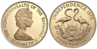 Bahamas-Elizabeth-II-Dollars-1973-Gold
