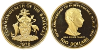 Bahamas-Elizabeth-II-Dollars-1978-Gold