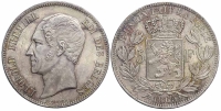 Belgium-Leopold-I-Francs-1865-AR