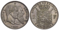 Belgium-Leopold-II-Francs-1880-AR