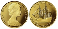 Bermuda-Elizabeth-II-Dollars-1977-Gold