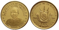 Burundi-Republic-Francs-1967-Gold