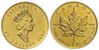 Canada-Elizabeth-II-Dollars-1991-Gold