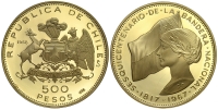 Chile-Republic-Pesos-1968-Gold
