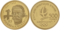 France-Fifth-Republic-Francs-1991-Gold