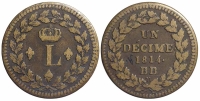 France-Louis-XVIII-Cent-1814-AE