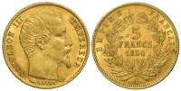 France-Napoleon-III-Francs-1854-Gold