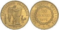 France-Third-Republic-Francs-1876-Gold